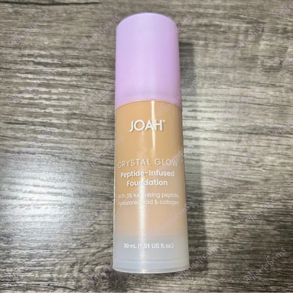 JOAH Crystal Glow Peptide-Infused Foundation – MW020 (Light to Medium)